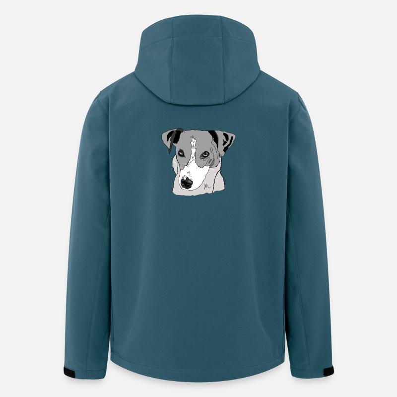 Jack Russel Terrier - Recycelte Männer Softshell-Jacke von Stanley/Stella - Dunkles Petrol