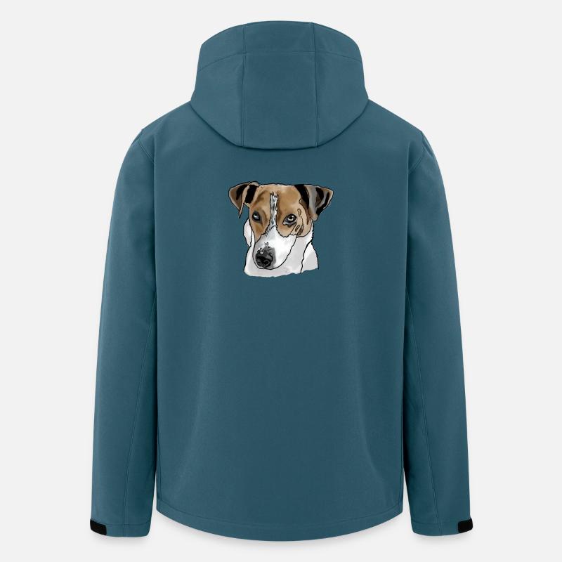 Jack Russel Terrier - Recycelte Männer Softshell-Jacke von Stanley/Stella - Dunkles Petrol