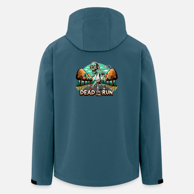 Tot auf der Flucht: Zombie-Läufer - Recycelte Männer Softshell-Jacke von Stanley/Stella - Dunkles Petrol