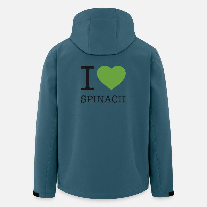 I LOVE SPINACH Spinat - Men’s Recycled Softshell Jacket by Stanley/Stella - stargazer