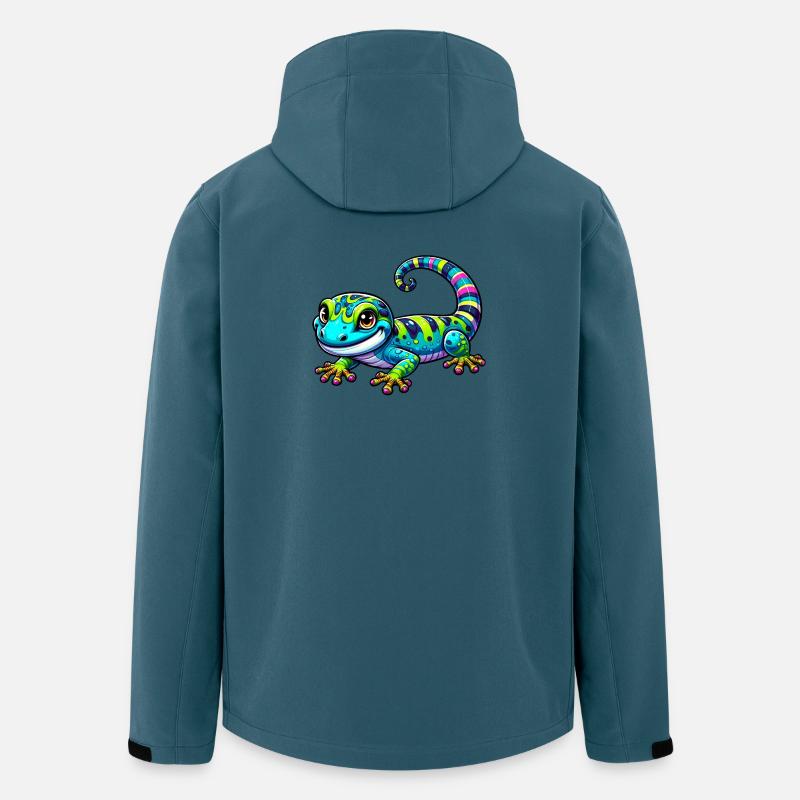 Gecko - Recycelte Männer Softshell-Jacke von Stanley/Stella - Dunkles Petrol