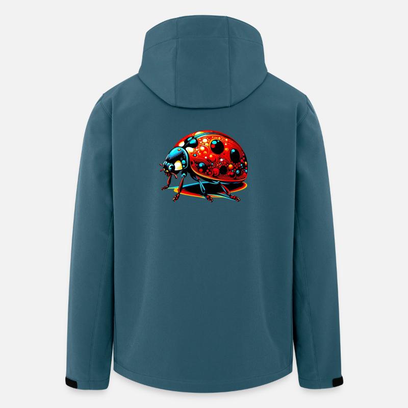 Marienkäfer - Recycelte Männer Softshell-Jacke von Stanley/Stella - Dunkles Petrol