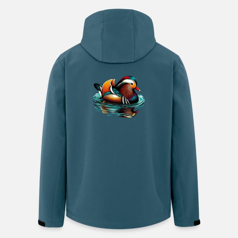 Mandarinente - Recycelte Männer Softshell-Jacke von Stanley/Stella - Dunkles Petrol
