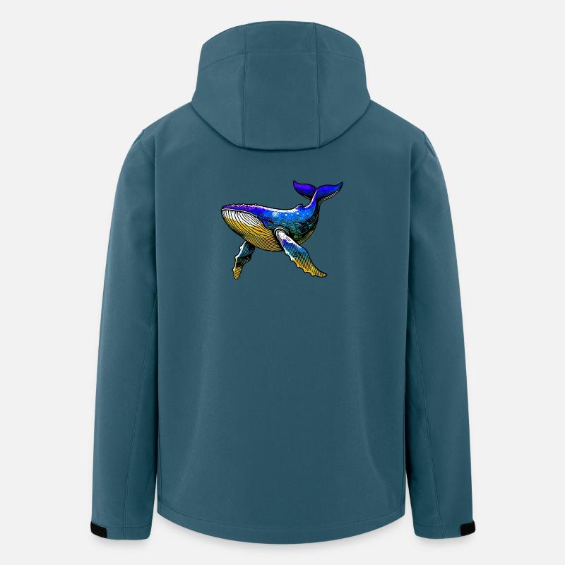 Wal - Recycelte Männer Softshell-Jacke von Stanley/Stella - Dunkles Petrol