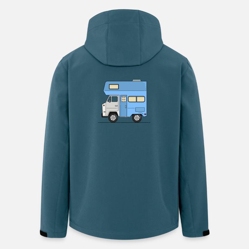 Wohnmobil - Recycelte Männer Softshell-Jacke von Stanley/Stella - Dunkles Petrol