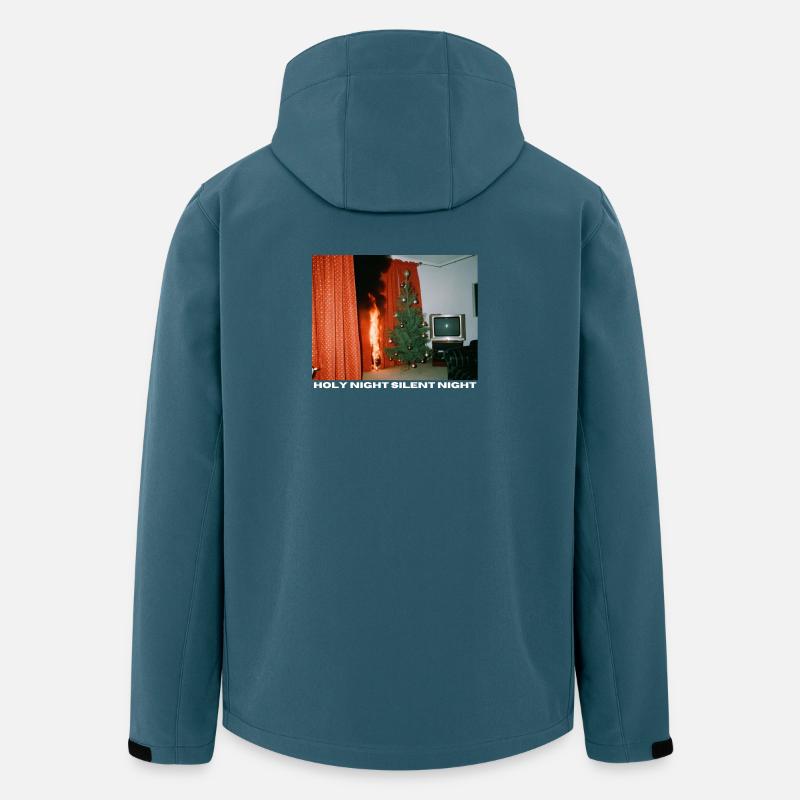 Holy Night mal anders - Chaotisches Weihnachten - Recycelte Männer Softshell-Jacke von Stanley/Stella - Dunkles Petrol