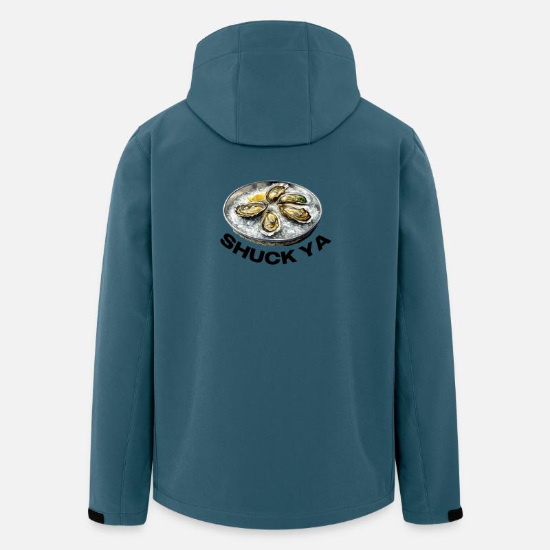 Frischer Austern-Genuss auf Eis - Recycelte Männer Softshell-Jacke von Stanley/Stella - Dunkles Petrol