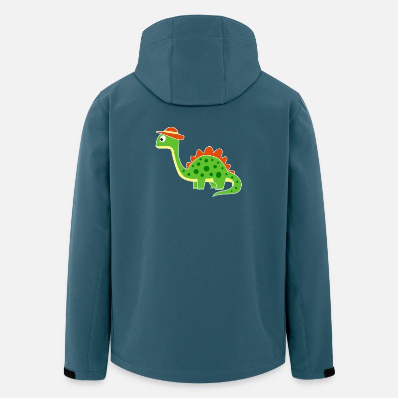 Cute dino with hat - Men’s Recycled Softshell Jacket by Stanley/Stella - stargazer