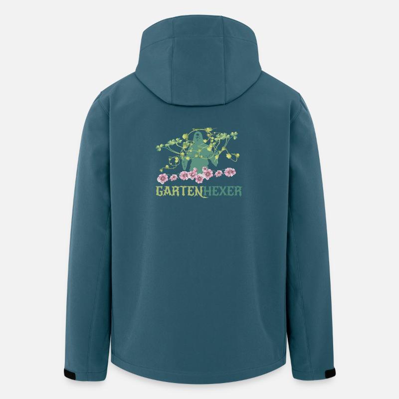 Gartenhexer - Recycelte Männer Softshell-Jacke von Stanley/Stella - Dunkles Petrol