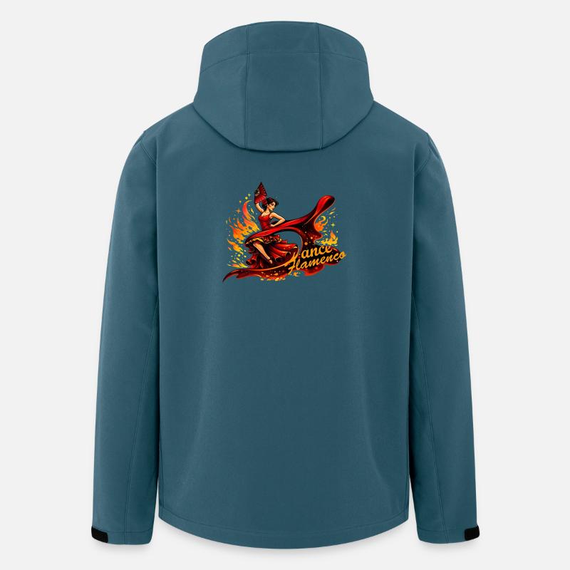 Flamenco dancer with fire and fan - Men’s Recycled Softshell Jacket by Stanley/Stella - stargazer