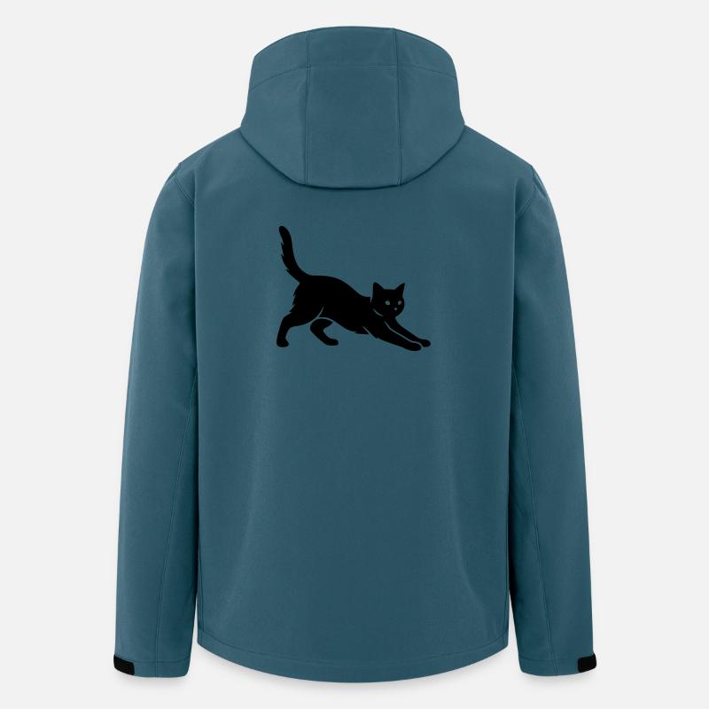 chat - Veste softshell homme en polyester recyclé Stanley/Stella - bleu pétrole foncé
