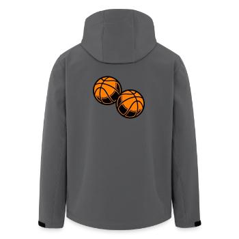 Basketball Symbol Team - Men’s Recycled Softshell Jacket by Stanley/Stella - stargazer - Back - AI Model Male 185 light (185cm)