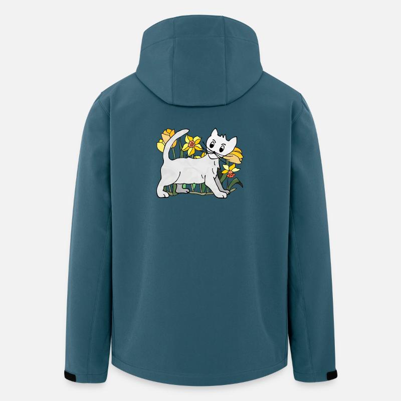 chat - Veste softshell homme en polyester recyclé Stanley/Stella - bleu pétrole foncé
