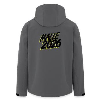 Malle 2026 - Recycelte Männer Softshell-Jacke von Stanley/Stella - Dunkles Petrol - Hinten - AI Model Male 185 light (185cm)