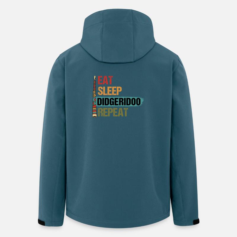 Eat Sleep Didgeridoo Repeat - Men’s Recycled Softshell Jacket by Stanley/Stella - stargazer