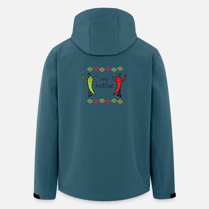 Hey Hottie Chili Duo - Recycelte Männer Softshell-Jacke von Stanley/Stella - Dunkles Petrol