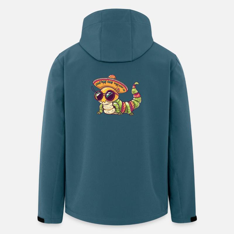 Sombrero drôle de ver - Veste softshell homme en polyester recyclé Stanley/Stella - bleu pétrole foncé