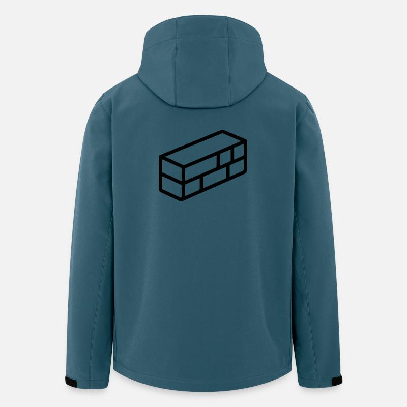 Ziegel - Recycelte Männer Softshell-Jacke von Stanley/Stella - Dunkles Petrol