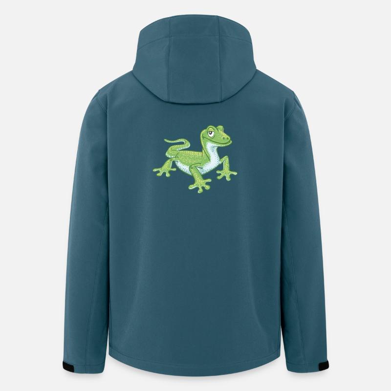 grüner gecko - Recycelte Männer Softshell-Jacke von Stanley/Stella - Dunkles Petrol