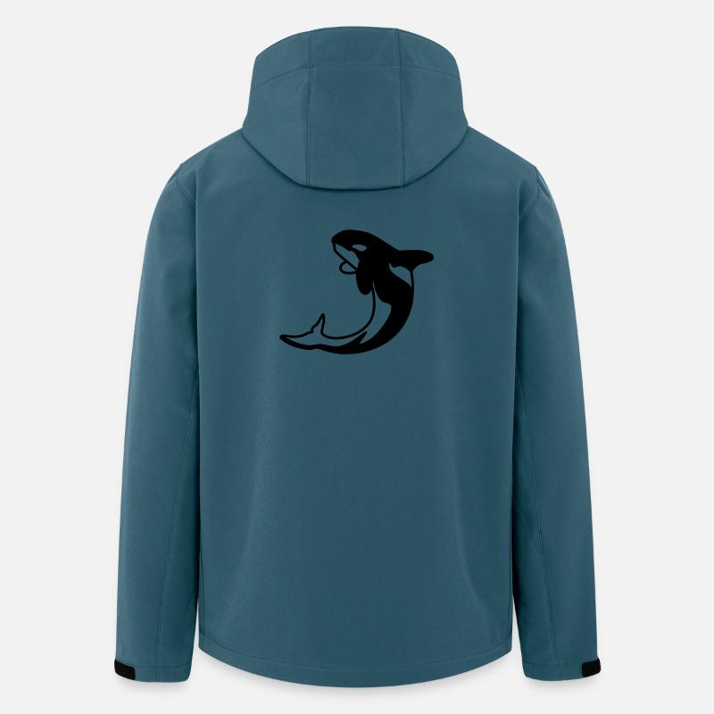 Orka – Ozean Tier Rettet Walfisch Design - Recycelte Männer Softshell-Jacke von Stanley/Stella - Dunkles Petrol