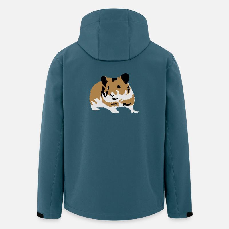 Hamster - Recycelte Männer Softshell-Jacke von Stanley/Stella - Dunkles Petrol