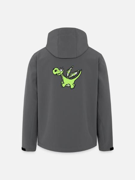 Mächtiger Drache - Recycelte Männer Softshell-Jacke von Stanley/Stella - Dunkles Petrol