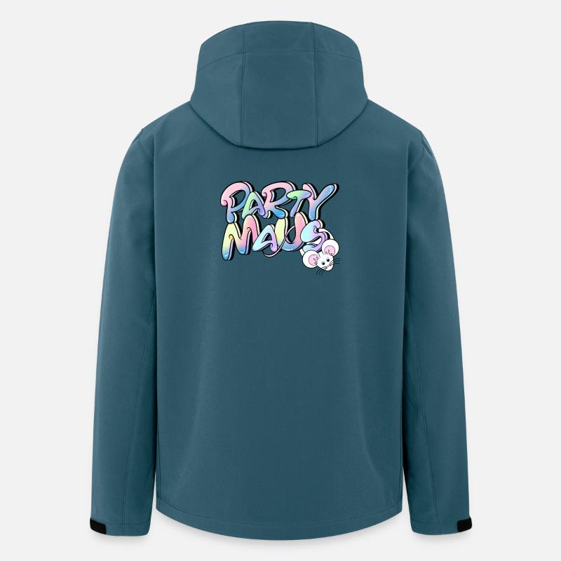 Hey süße Partymaus! - Recycelte Männer Softshell-Jacke von Stanley/Stella - Dunkles Petrol