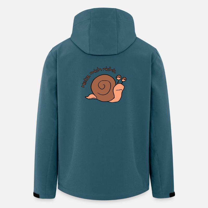 Hetz mich nicht - Recycelte Männer Softshell-Jacke von Stanley/Stella - Dunkles Petrol