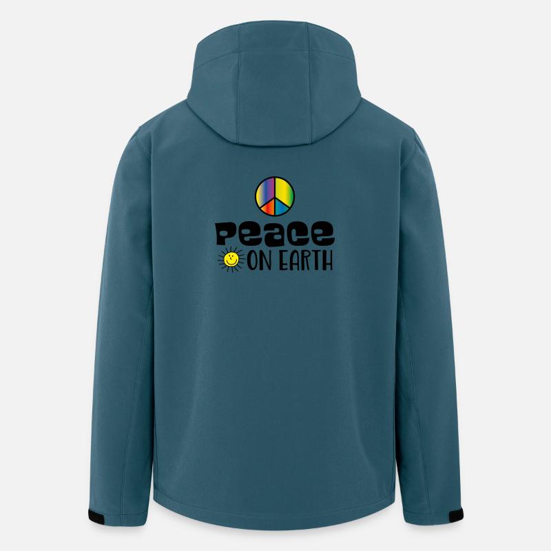 Peace on earth - Recycelte Männer Softshell-Jacke von Stanley/Stella - Dunkles Petrol