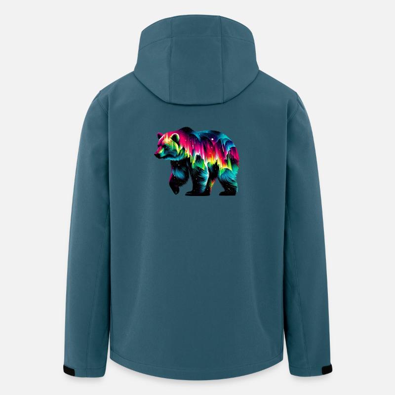 Bär - Recycelte Männer Softshell-Jacke von Stanley/Stella - Dunkles Petrol