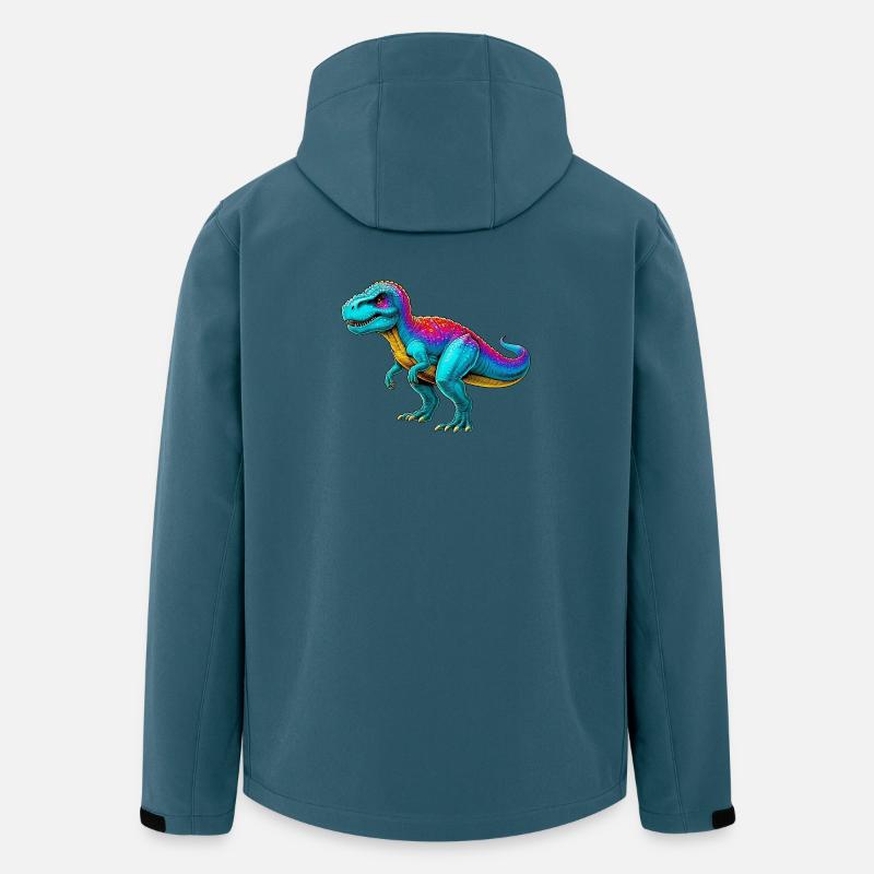 Dinosaurier - Recycelte Männer Softshell-Jacke von Stanley/Stella - Dunkles Petrol