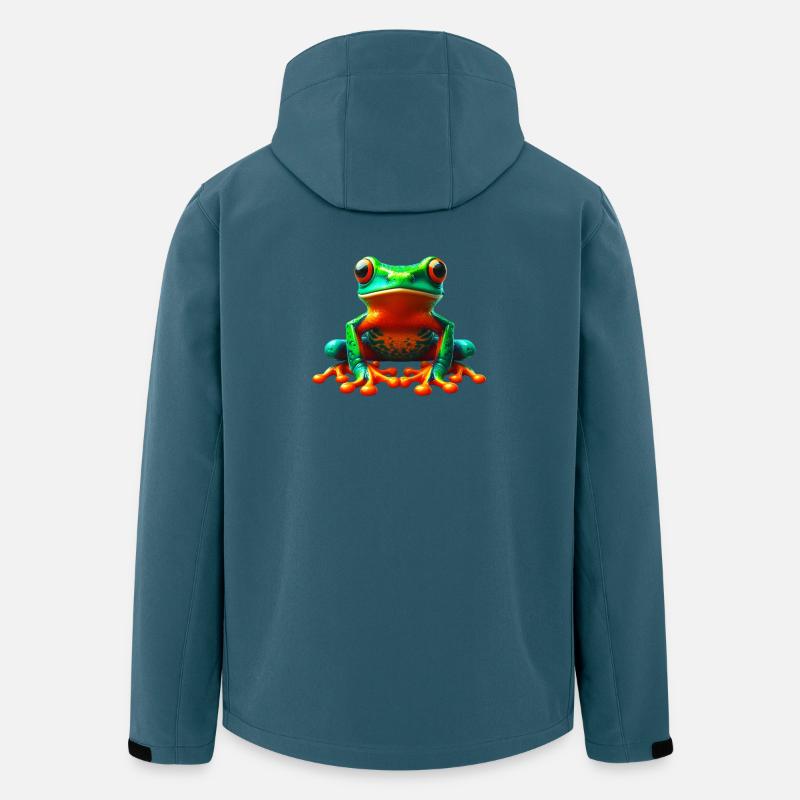 Frosch - Recycelte Männer Softshell-Jacke von Stanley/Stella - Dunkles Petrol