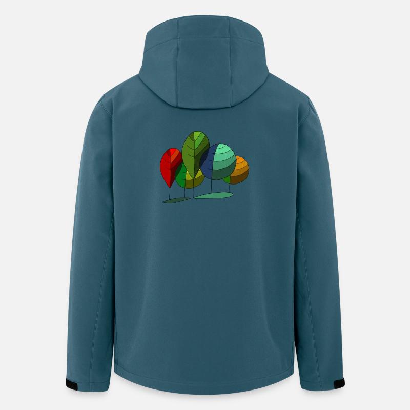 Baum - Recycelte Männer Softshell-Jacke von Stanley/Stella - Dunkles Petrol