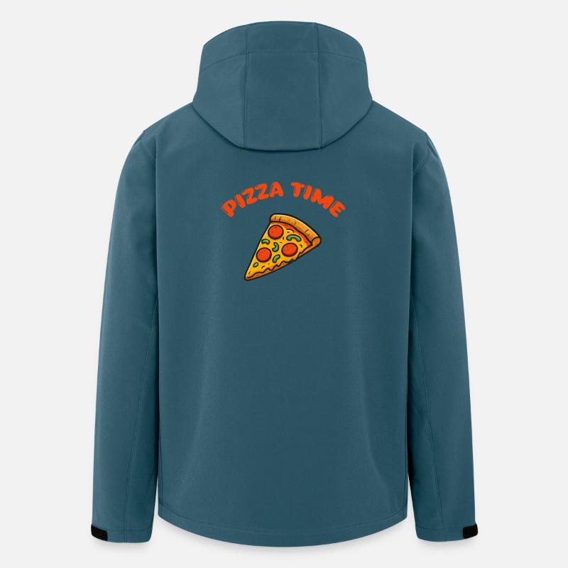 Pizza Comic - Recycelte Männer Softshell-Jacke von Stanley/Stella - Dunkles Petrol
