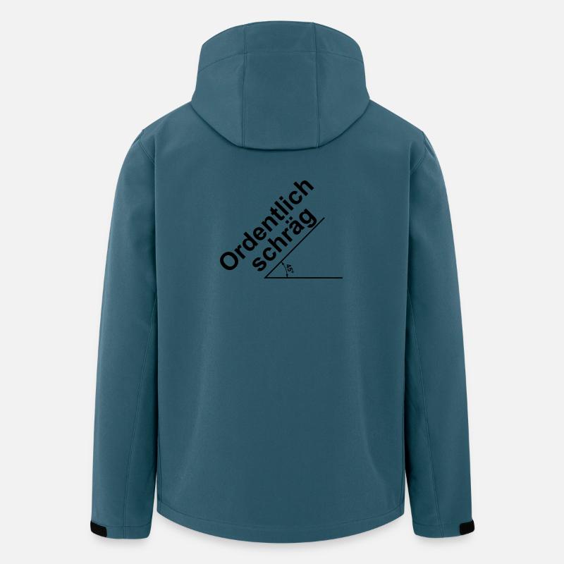 Ordentlich schraeg - Recycelte Männer Softshell-Jacke von Stanley/Stella - Dunkles Petrol