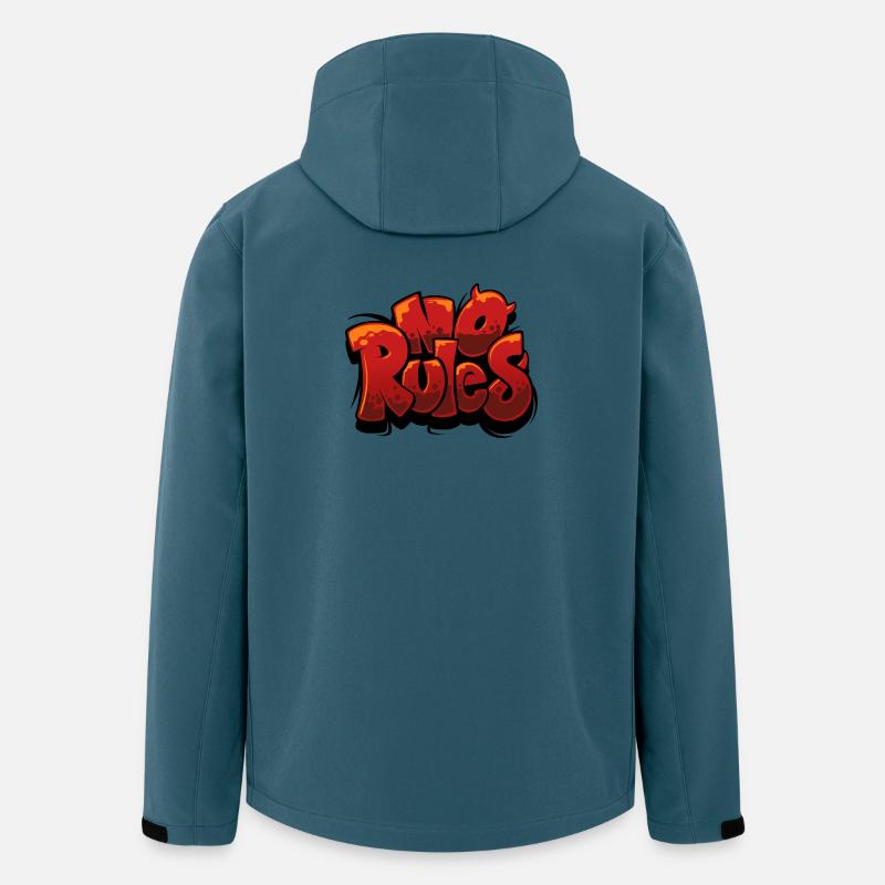 Keine Regeln Graffiti Urban Red - Recycelte Männer Softshell-Jacke von Stanley/Stella - Dunkles Petrol