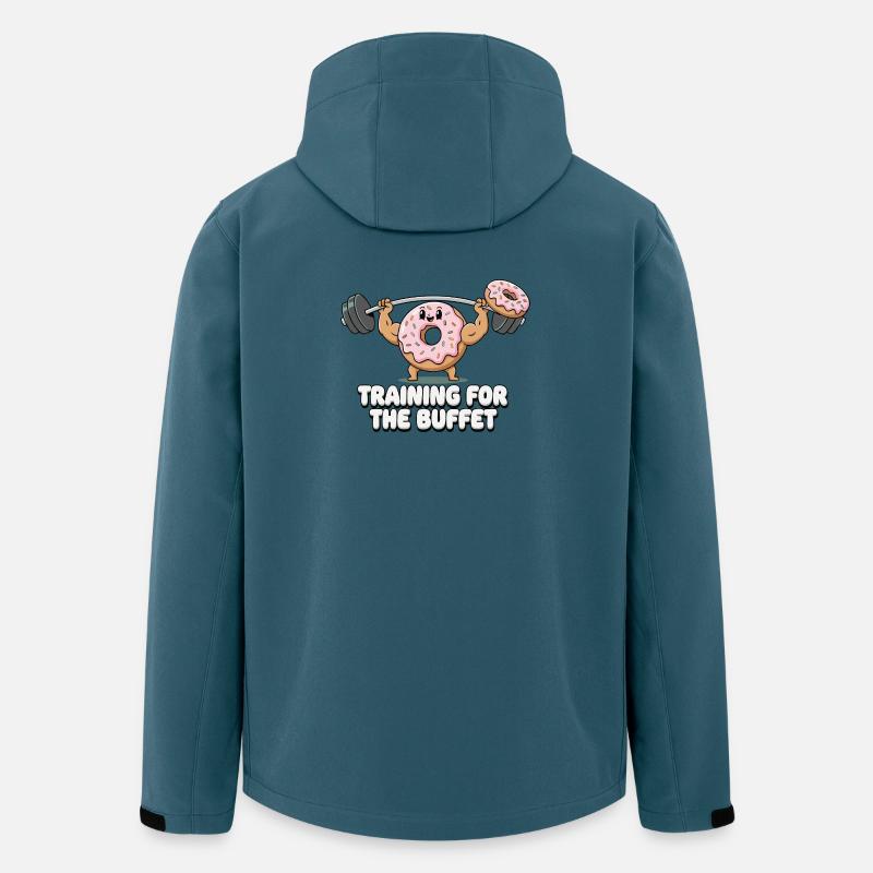 Donut Krafttraining Humor - Recycelte Männer Softshell-Jacke von Stanley/Stella - Dunkles Petrol