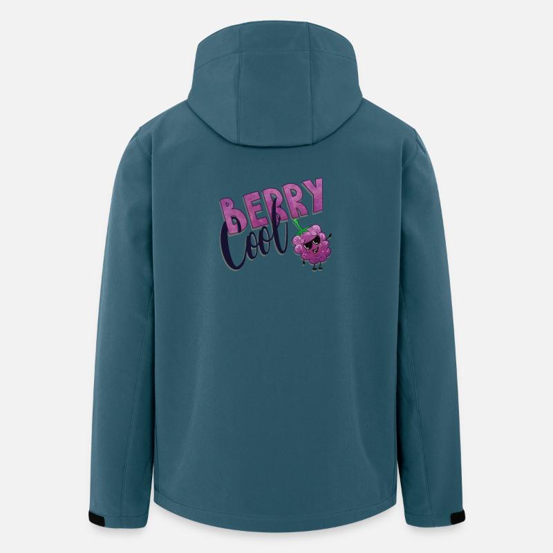 Berry Cool Brombeere - Recycelte Männer Softshell-Jacke von Stanley/Stella - Dunkles Petrol
