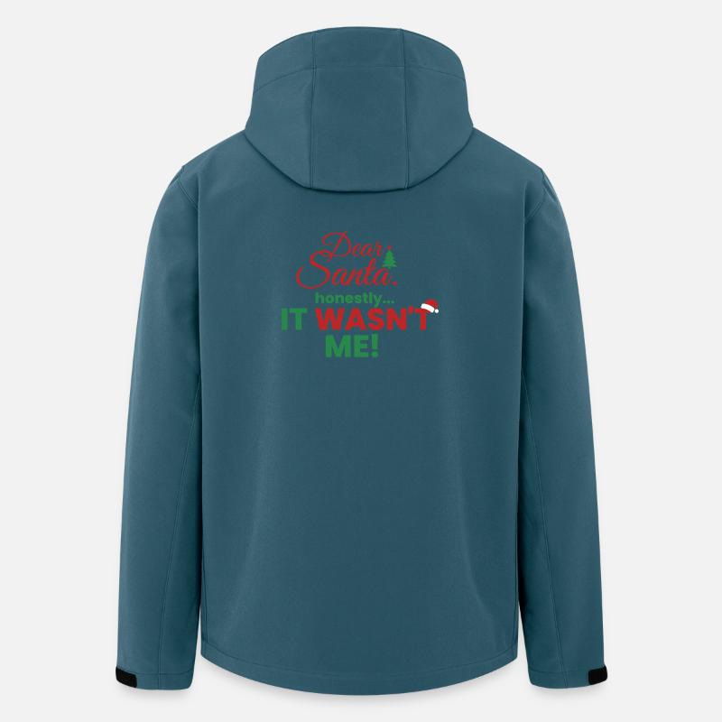 Dear Santa – Ehrlich, ich war’s nicht! - Recycelte Männer Softshell-Jacke von Stanley/Stella - Dunkles Petrol