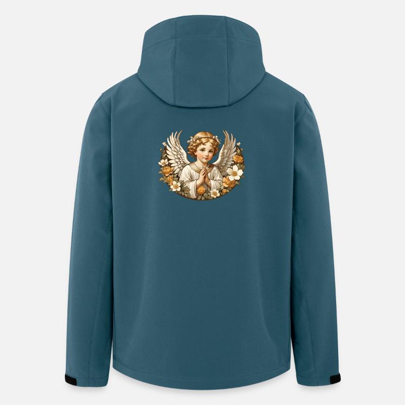 Schutzengel - Recycelte Männer Softshell-Jacke von Stanley/Stella - Dunkles Petrol