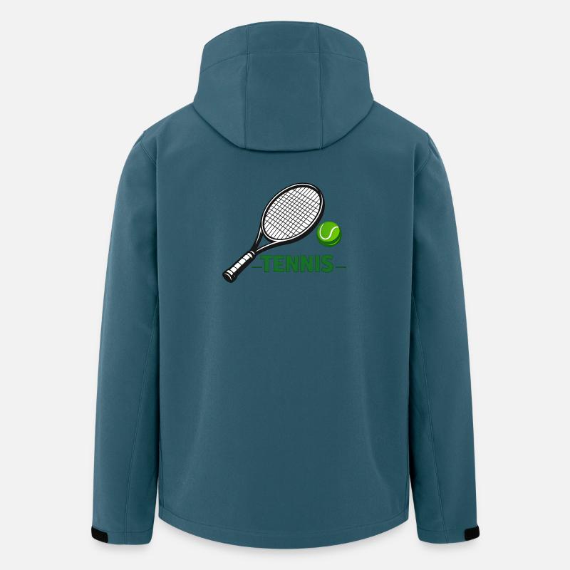 Tennis Design - Recycelte Männer Softshell-Jacke von Stanley/Stella - Dunkles Petrol