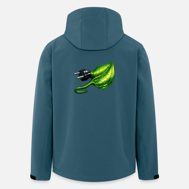Fiche énergétique verte - Veste softshell homme en polyester recyclé Stanley/Stella - bleu pétrole foncé