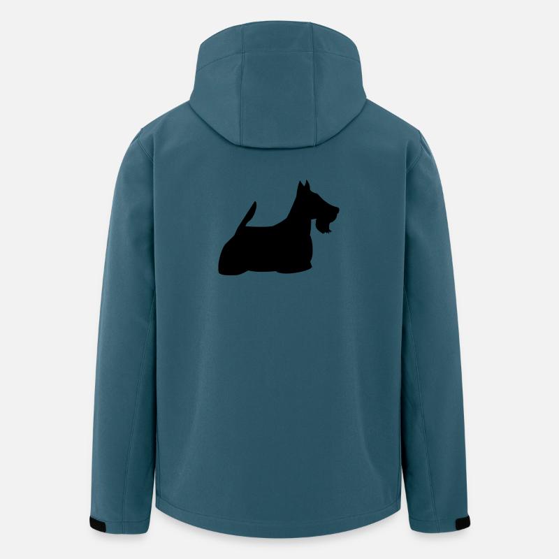 Schottischer Terrier - Recycelte Männer Softshell-Jacke von Stanley/Stella - Dunkles Petrol