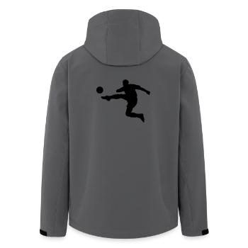 Joueur de football - Veste softshell homme en polyester recyclé Stanley/Stella - bleu pétrole foncé - Dos - AI Model Male 185 light (185cm)