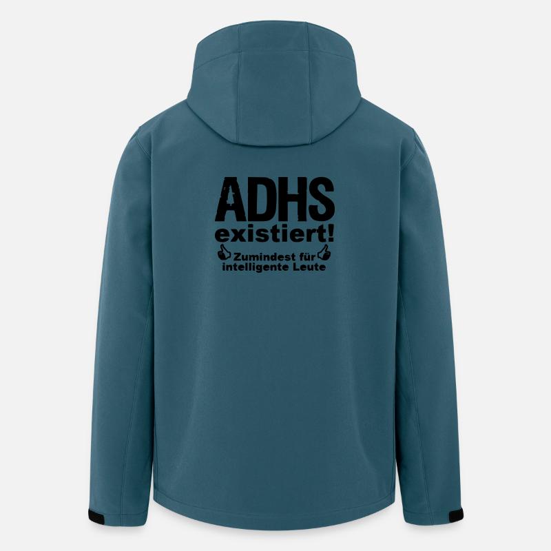 ADHS Spruch hyperaktiv Medizin Geschenk - Recycelte Männer Softshell-Jacke von Stanley/Stella - Dunkles Petrol