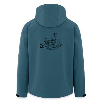 Happy Birthday motif, Congratulations - Men’s Recycled Softshell Jacket by Stanley/Stella - stargazer - Back - AI Model Male 185 light (185cm)