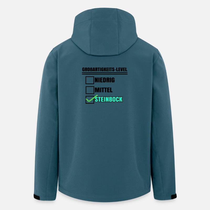 Astrologie Steinbock Statement Tierkreiszeichen - Recycelte Männer Softshell-Jacke von Stanley/Stella - Dunkles Petrol