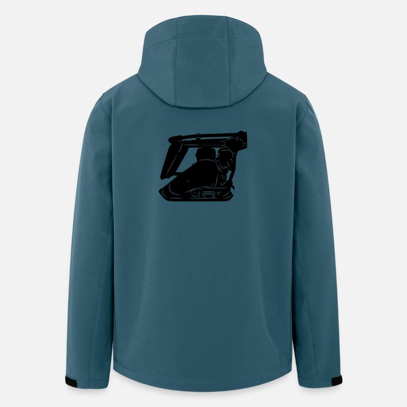 Stratemaker Vibrationsmaschine oder Vibrationsplatte - Recycelte Männer Softshell-Jacke von Stanley/Stella - Dunkles Petrol