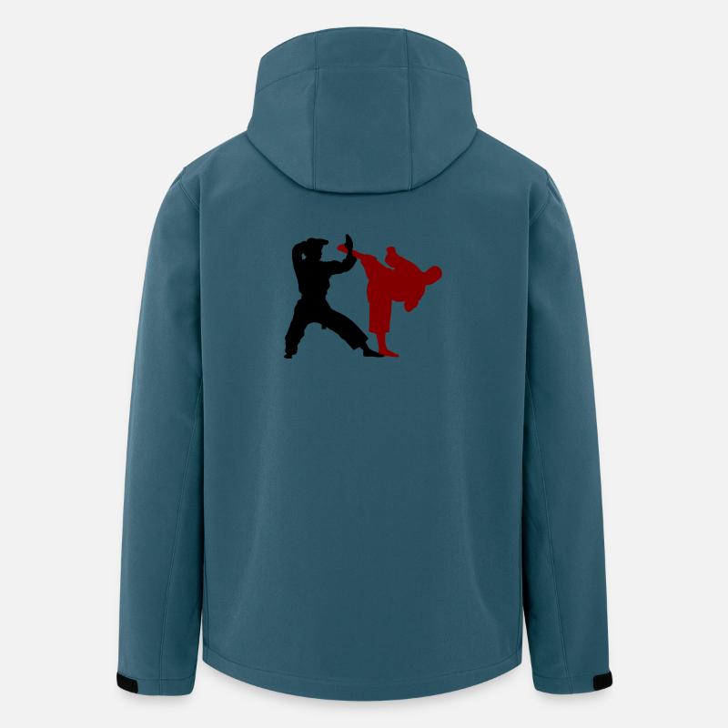 Kumite Karate - Recycelte Männer Softshell-Jacke von Stanley/Stella - Dunkles Petrol