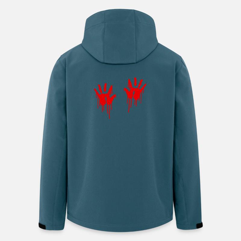 Main sanglante - Veste softshell homme en polyester recyclé Stanley/Stella - bleu pétrole foncé